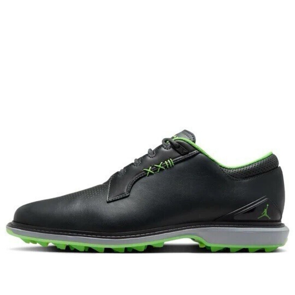 Size 9.5 Nike Air Jordan ADG 5 Golf Shoes Black/Action Green FQ7874-002 Men's
